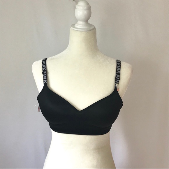 NEW VS Pink Caged Black Push Up Bralette Small - Picture 4 of 8